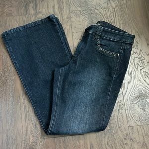 WHBM Blanc Flare Wide Leg Jeans 10S